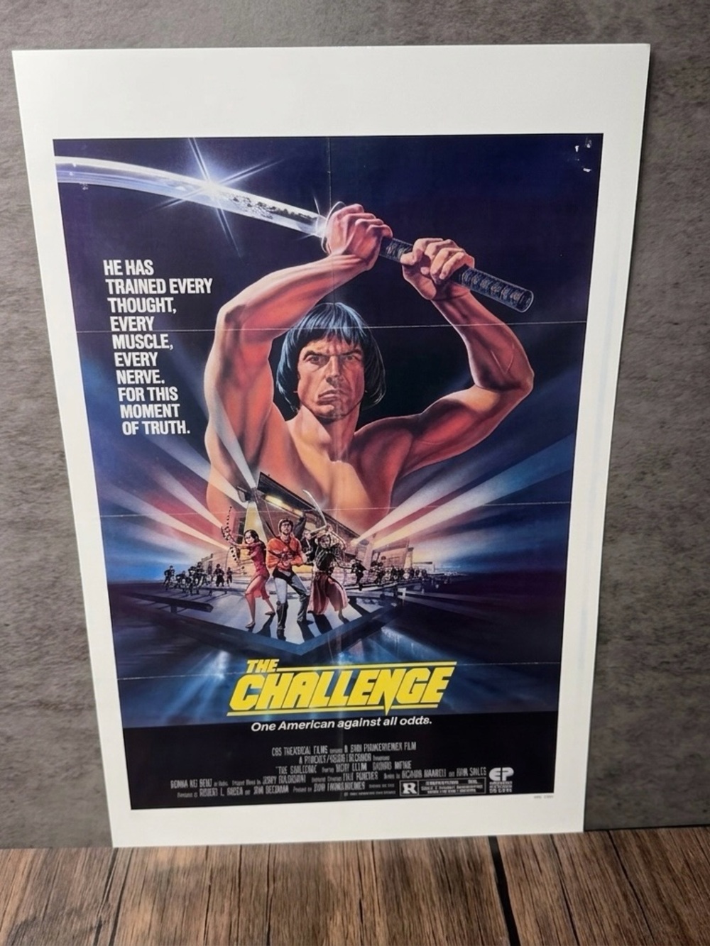 Vintage 1982 "The Challenge" Movie Art Reprint Poster (11x17")